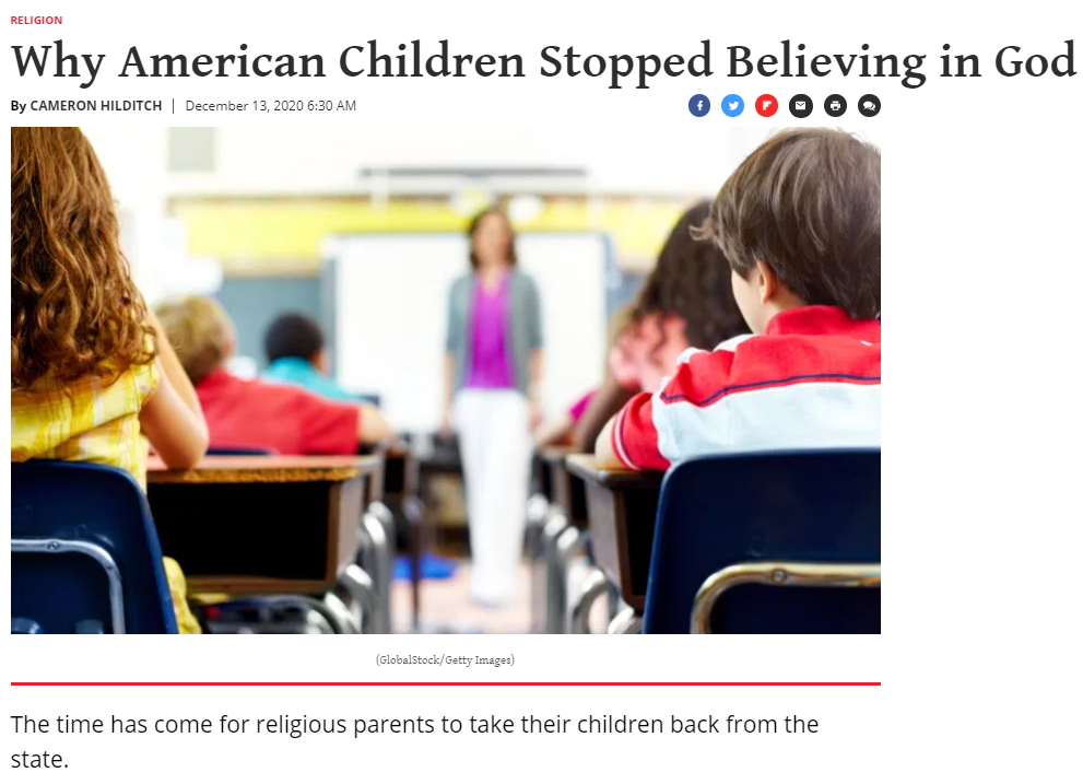 American children stop believing